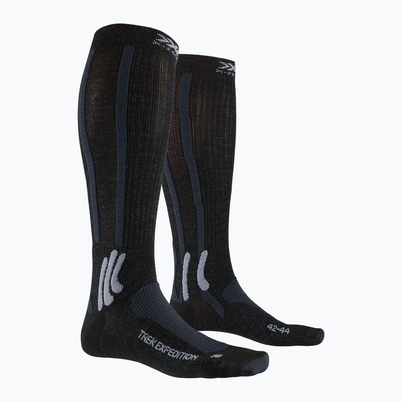 X-Socks Trek Expedition opal black/dolomite grey melange trekking socks 5