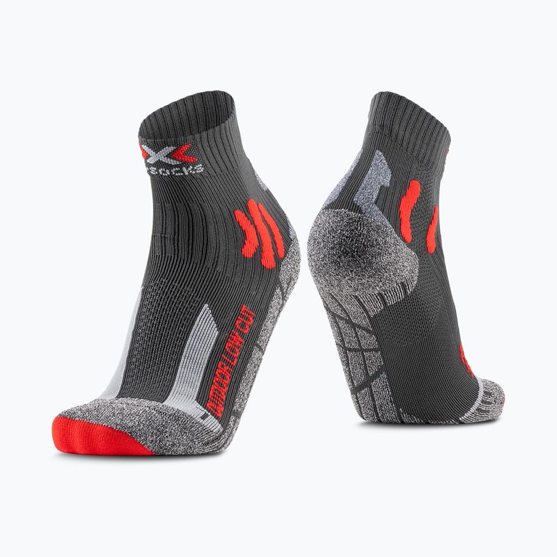 Men's socks X-Socks Trek Outdoor Low Cut anthracite/red