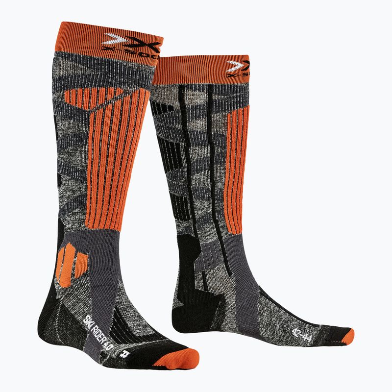 X-Socks Ski Rider 4.0 grey socks XSSSKRW19U 5