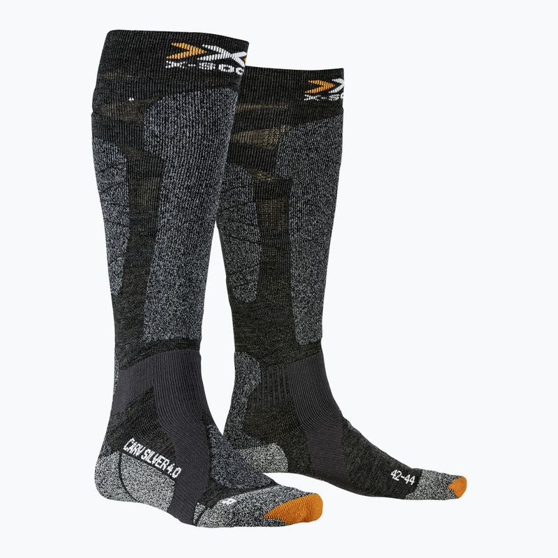 X-Socks Carve Silver 4.0 ski socks black XSSS47W19U 4