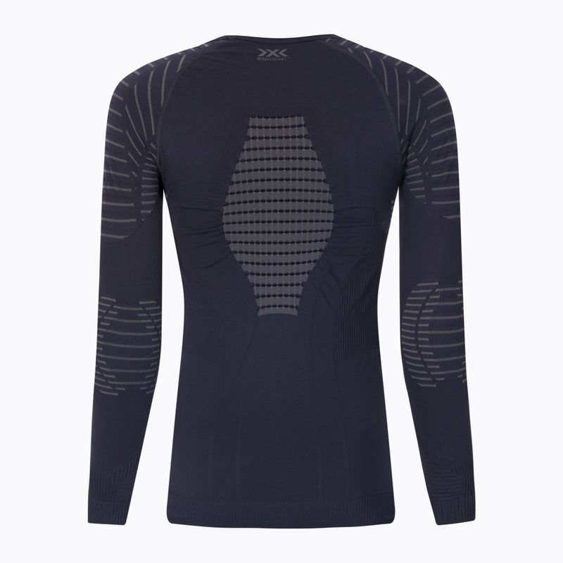Men's thermal active sweatshirt X-Bionic Invent 4.0 LS black/charcoal 2