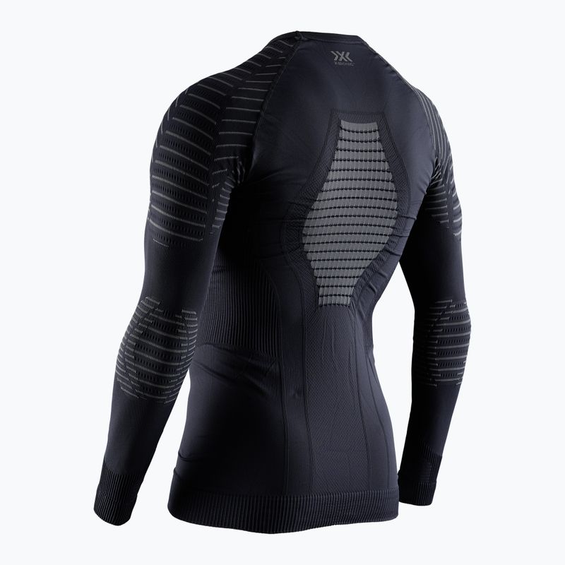 Men's thermal active sweatshirt X-Bionic Invent 4.0 LS black/charcoal 6