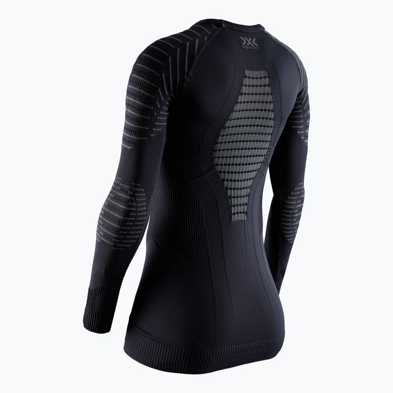 Women's thermal base layer top X-Bionic Invent 4.0 LS black/charcoal 7