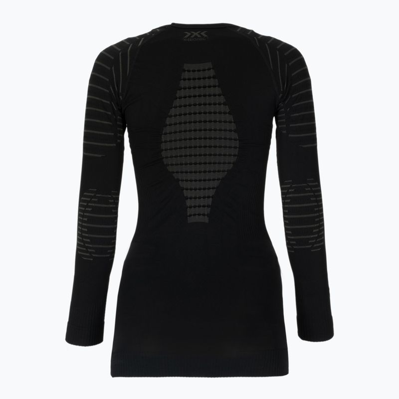 Women's thermal base layer top X-Bionic Invent 4.0 LS black/charcoal 2