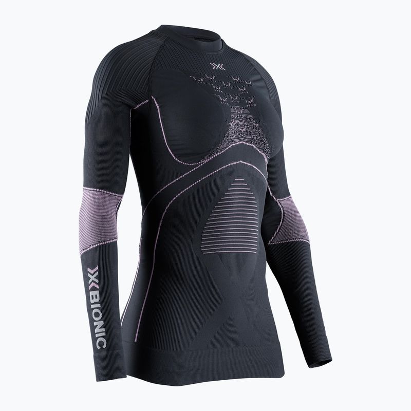 Women's thermal active sweatshirt X-Bionic Energy Accumulator 4.0 charcoal/magnolia