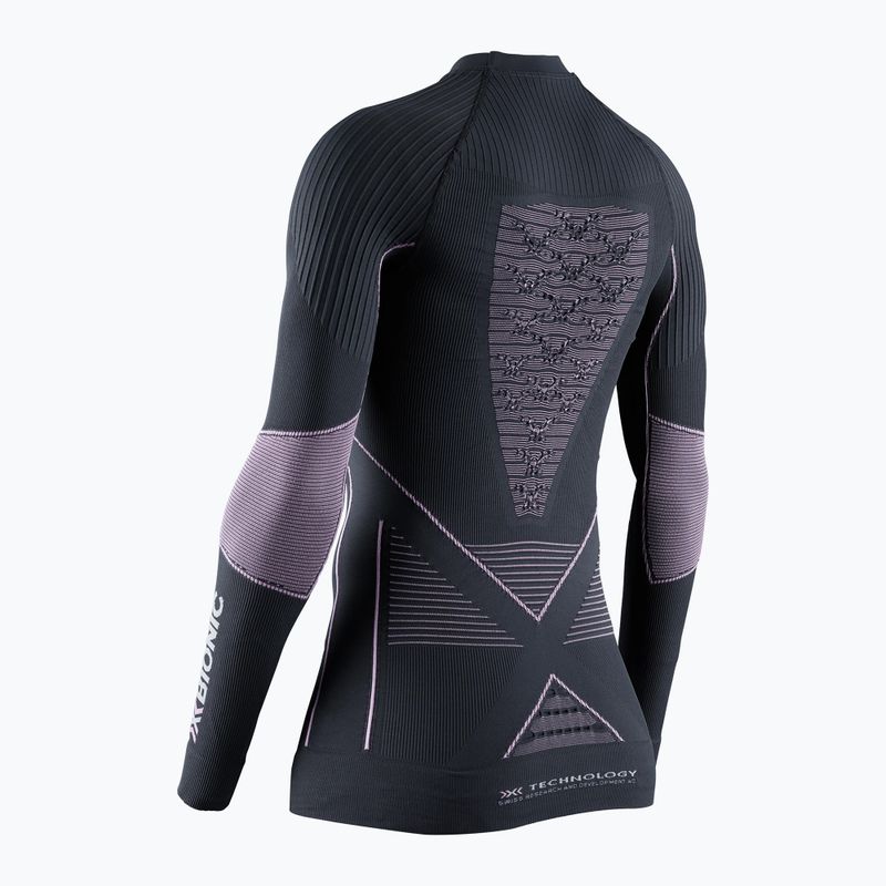Women's thermal active sweatshirt X-Bionic Energy Accumulator 4.0 charcoal/magnolia 2