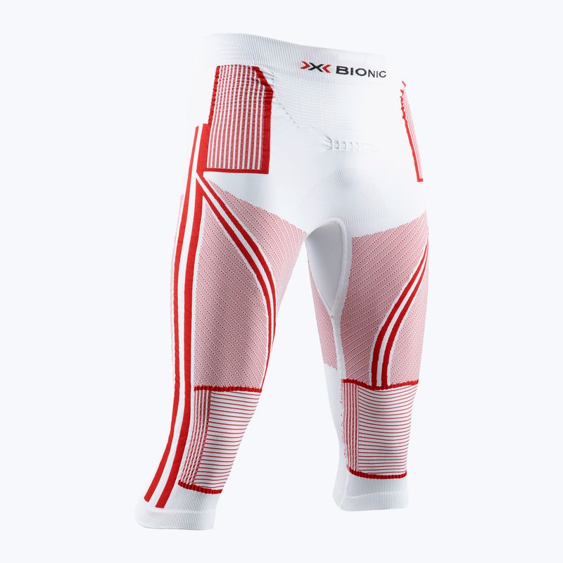 Men's X-Bionic 3/4 Energy Accumulator 4.0 Patriot Austria red and white thermal pants EAWP44W19M