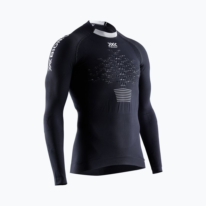 Men's thermal active sweatshirt X-Bionic The Trick 4.0 Run opal black/arctic white 5