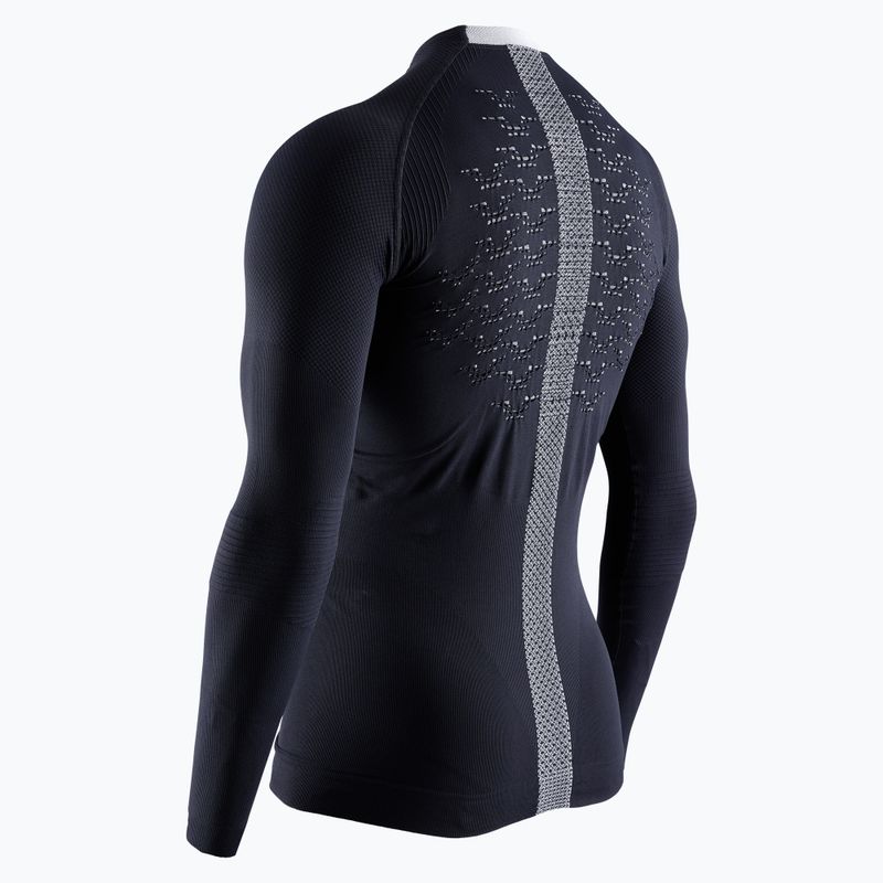 Men's thermal active sweatshirt X-Bionic The Trick 4.0 Run opal black/arctic white 6