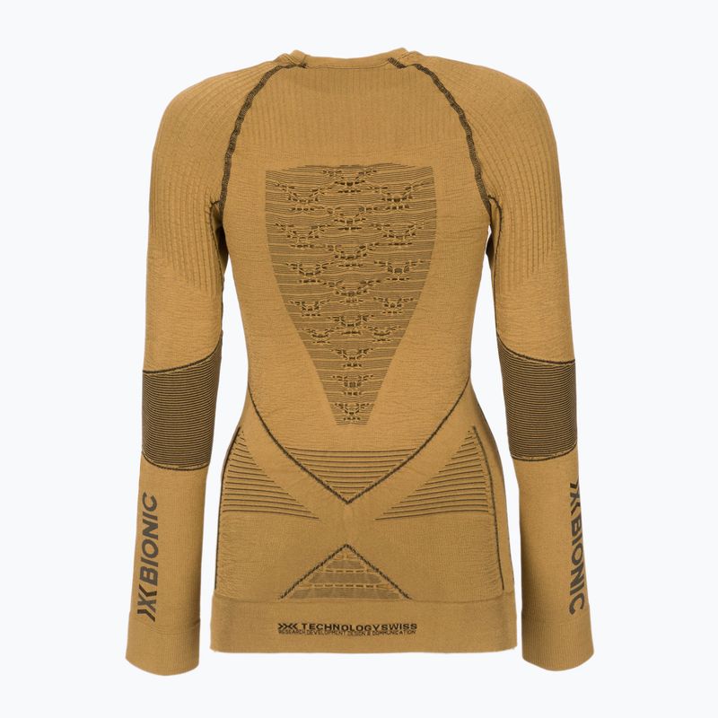 Women's thermal active sweatshirt X-Bionic Radiactor 4.0 gold/black 2