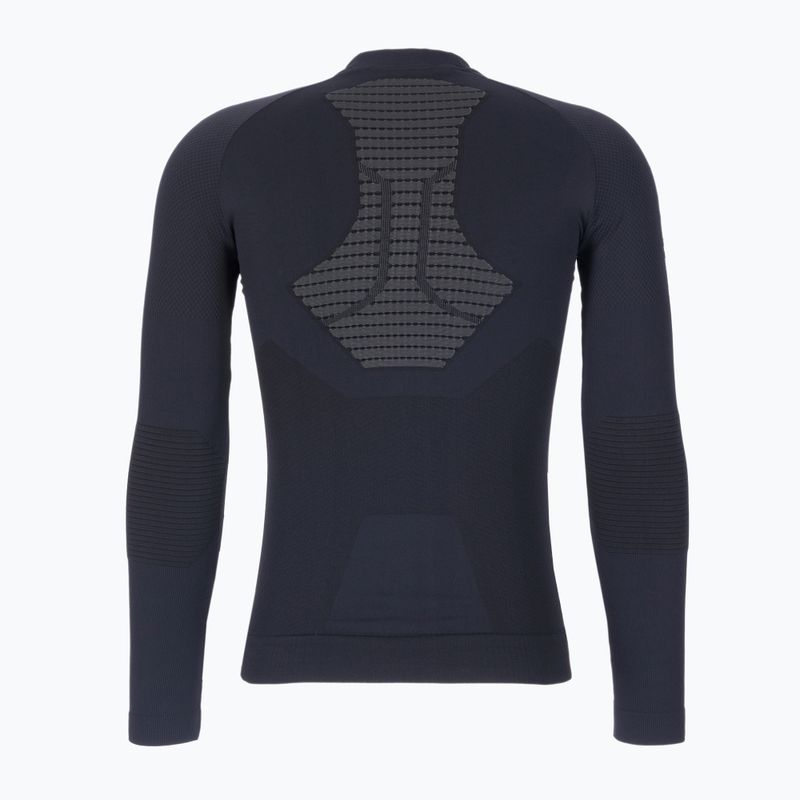 Men's thermal active sweatshirt X-Bionic Invent 4.0 Run Speed black/charcoal 2