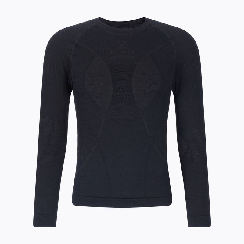 Men's thermal active sweatshirt X-Bionic Apani 4.0 Merino black/black
