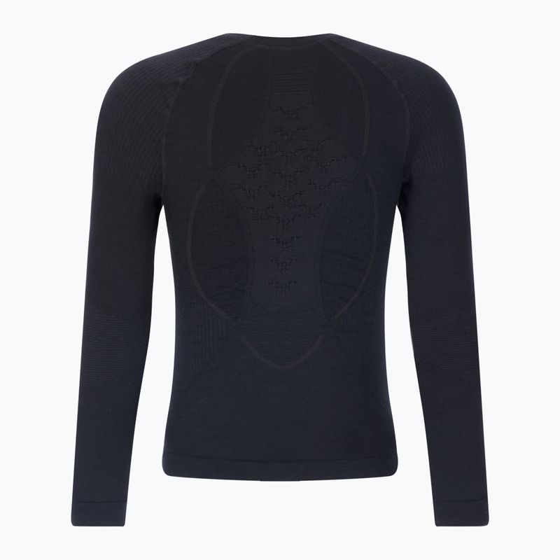 Men's thermal active sweatshirt X-Bionic Apani 4.0 Merino black/black 2
