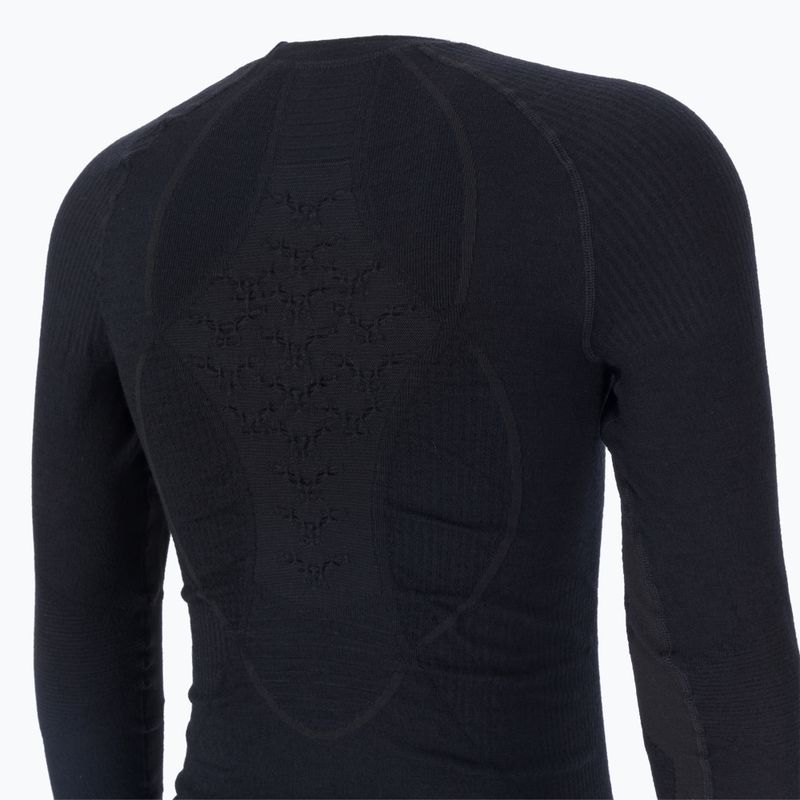 Men's thermal active sweatshirt X-Bionic Apani 4.0 Merino black/black 4