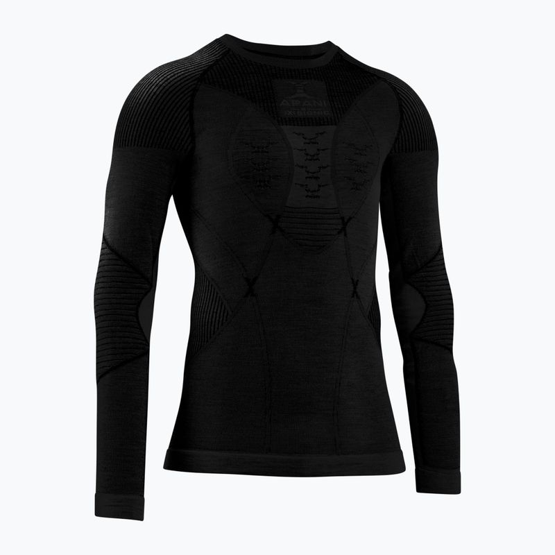 Men's thermal active sweatshirt X-Bionic Apani 4.0 Merino black/black 5