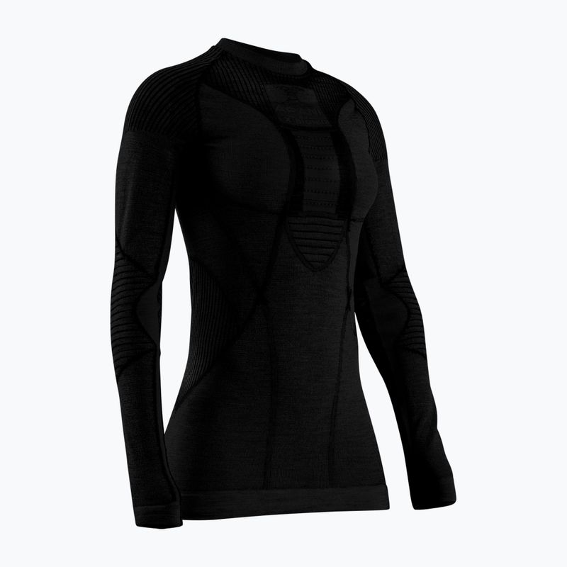 Women's thermal active sweatshirt X-Bionic Apani 4.0 Merino black/black 4