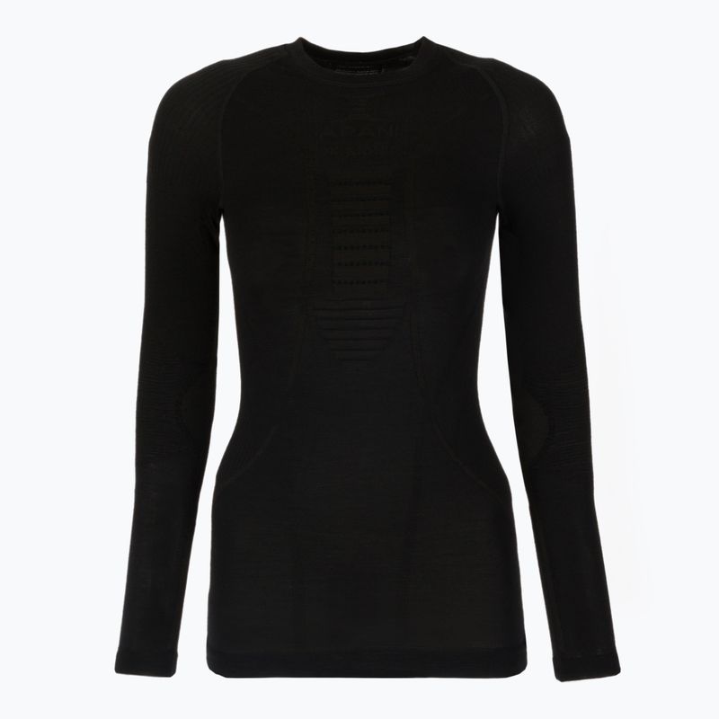 Women's thermal active sweatshirt X-Bionic Apani 4.0 Merino black/black