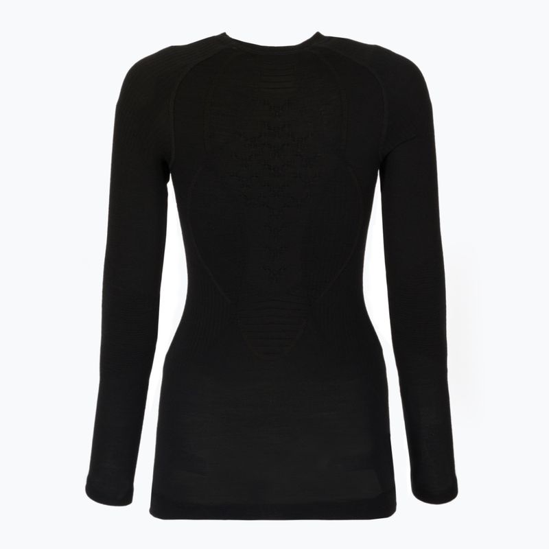 Women's thermal active sweatshirt X-Bionic Apani 4.0 Merino black/black 2