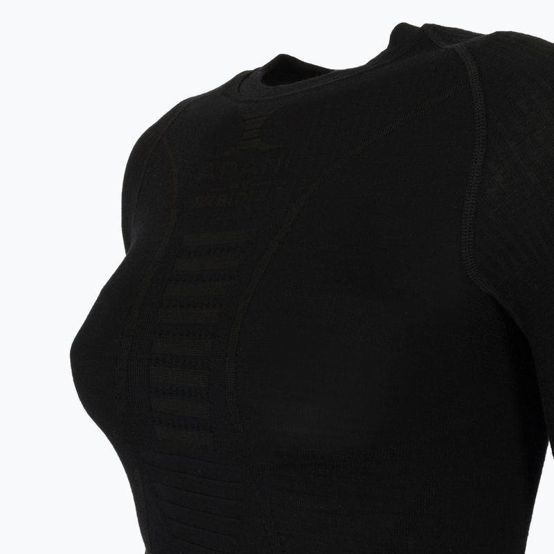 Women's thermal active sweatshirt X-Bionic Apani 4.0 Merino black/black 3