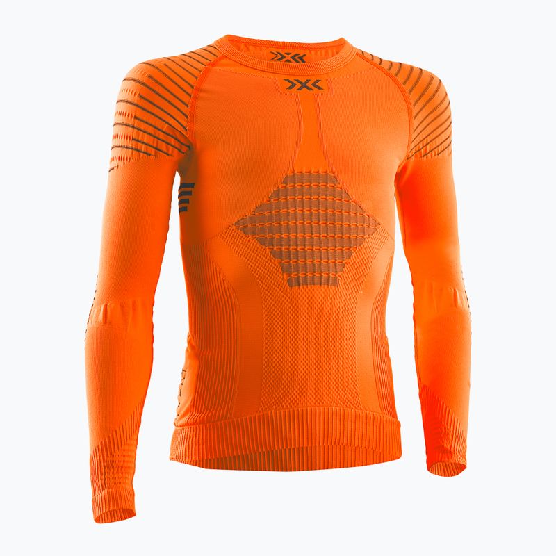 Children's thermal base layer top X-Bionic Invent 4.0 sunset orange/anthracite