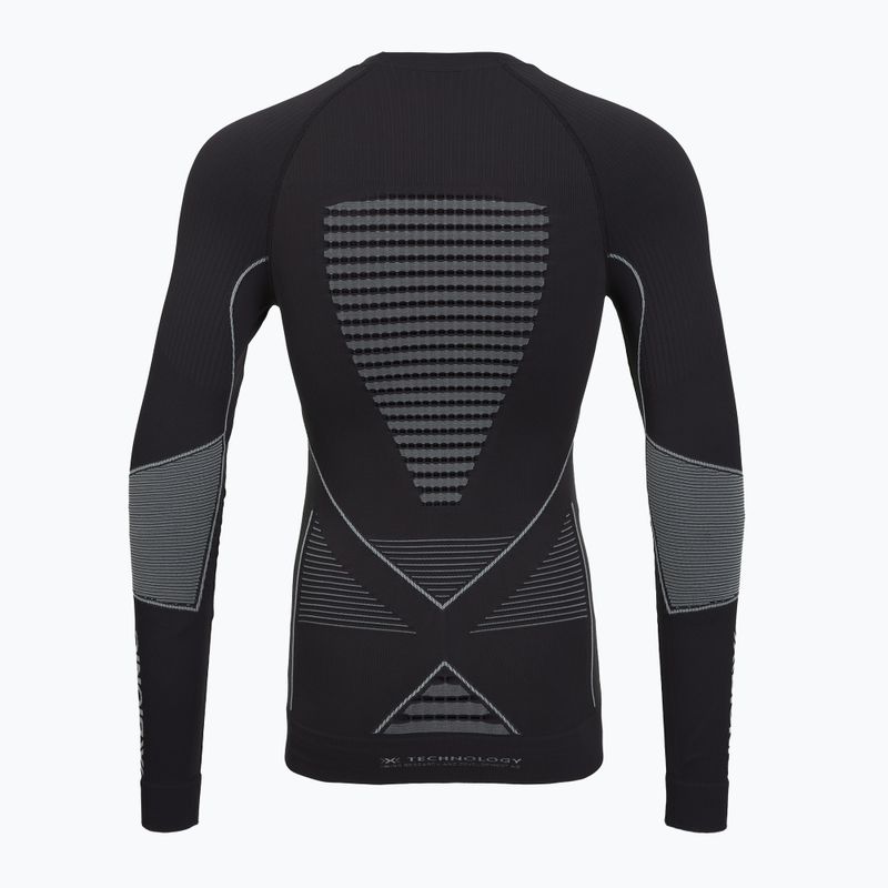 Men's thermal base layer top X-Bionic Energy Accumulator Origins charcoal/pearl grey 2