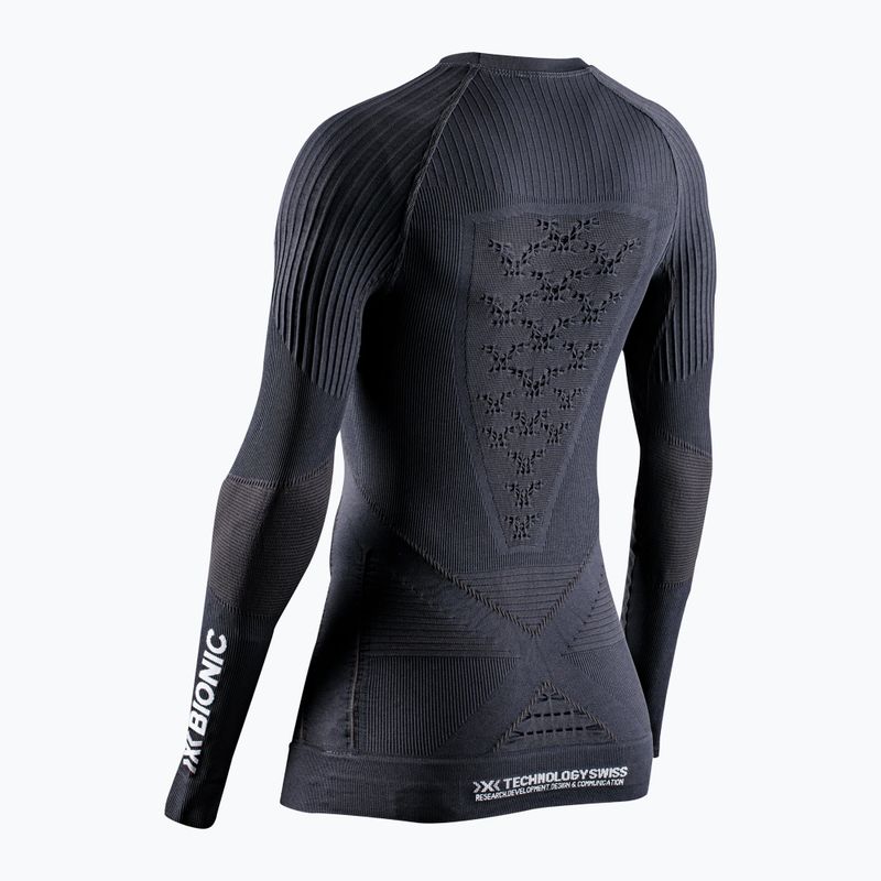 Women's thermal active sweatshirt X-Bionic Energy Accumulator 4.0 opal black/arctic white 2