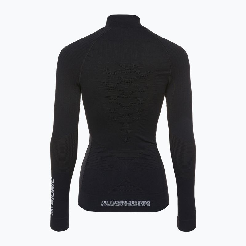 Women's thermoactive sweatshirt X-Bionic Energy Accumulator 4.0 Turtle Neck opal black/arctic white 5