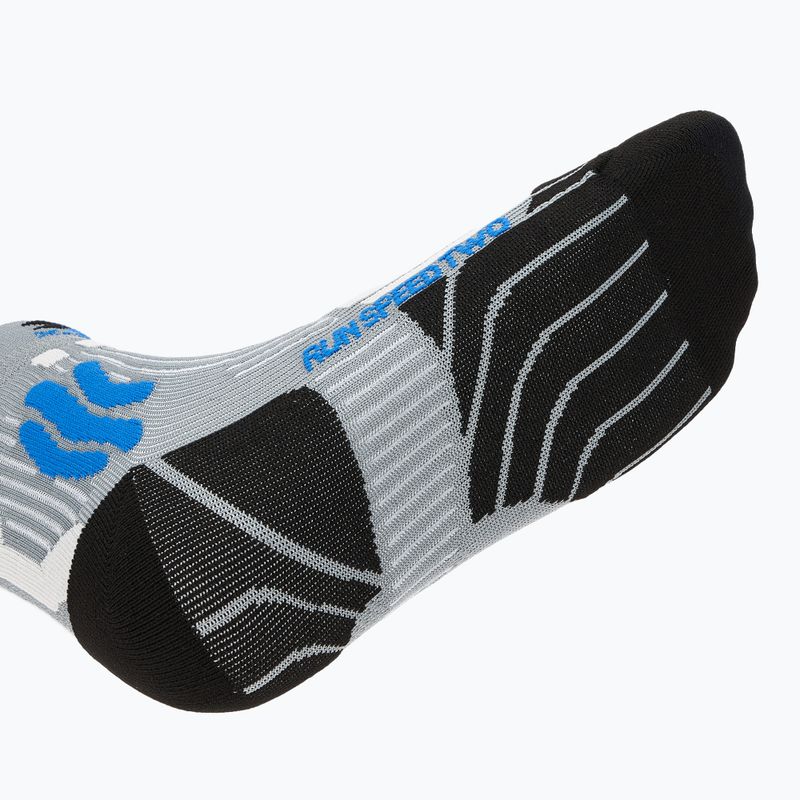 Men's X-Socks Run Speed Two 4.0 pearl grey/invent blue running socks 4