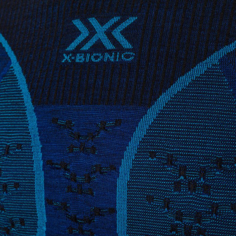 Men's thermal active sweatshirt X-Bionic Merino dark ocean/sky blue 4