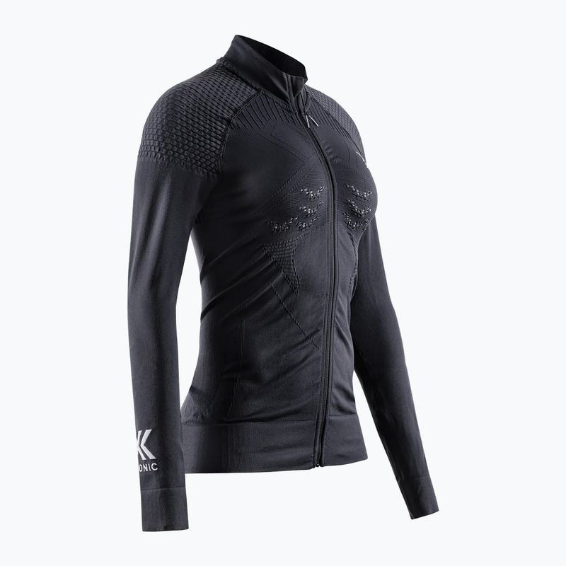 Women's thermal sweatshirt X-Bionic Energizer 4.0 Transmission Layer Full Zip opal black/arctic white 2