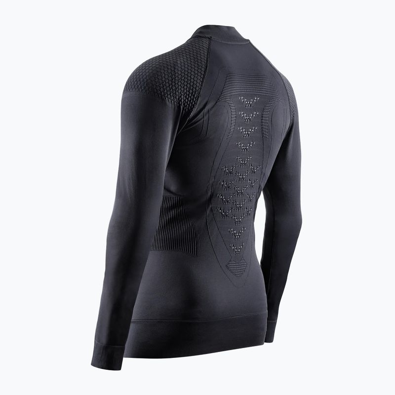 Men's X-Bionic Energizer 4.0 Transmission Layer Full Zip thermal sweatshirt opal black/arctic white 2