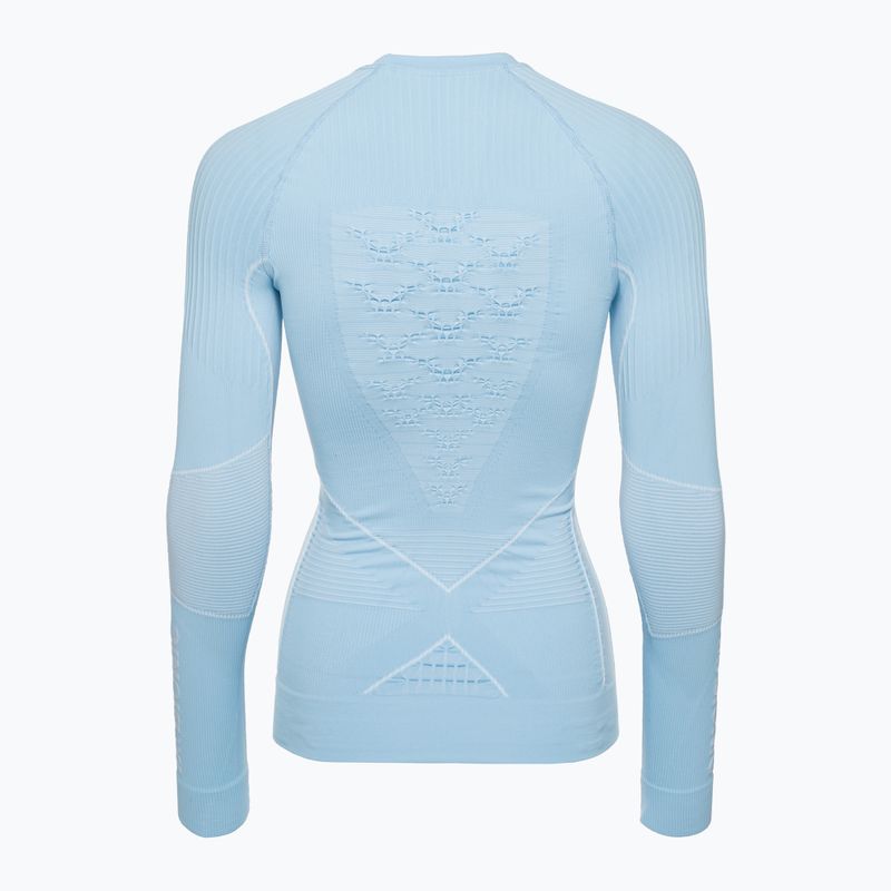 Women's thermal active sweatshirt X-Bionic Energy Accumulator 4.0 LS ice blue/arctic white 2