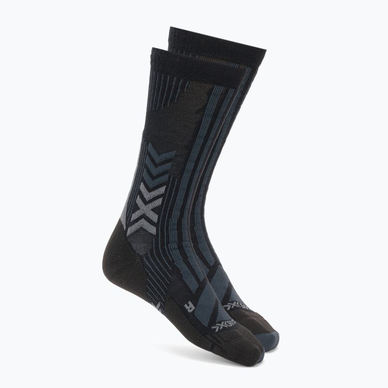 Men's socks X-Socks Trekking Perform Merino Crew black/charcoal