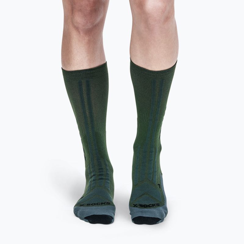 Socks X-Socks Hike Discover Crew green/black 2