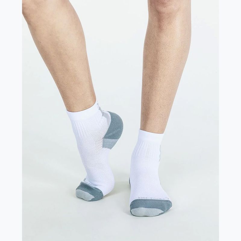 X-Socks Run Discover Ankle Socks arctic white/pearl grey 3