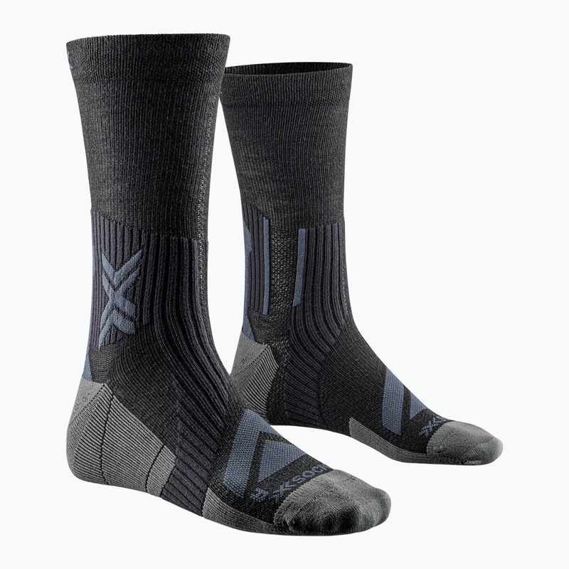 X-Socks bicycle Expert Merino Crew black/charcoal cycling socks 4