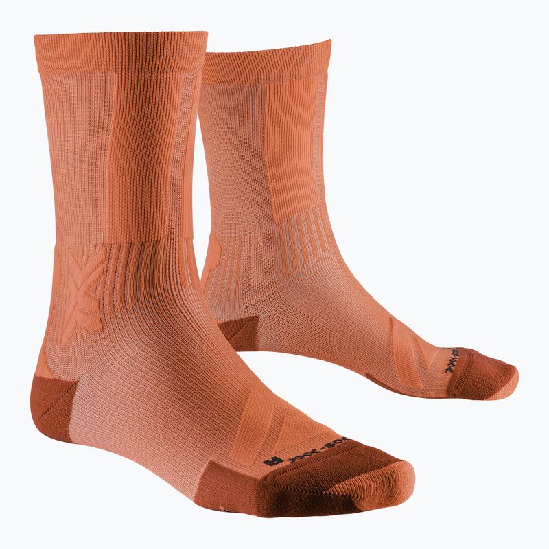 X-Socks Gravel Discover Crew sunset orange socks