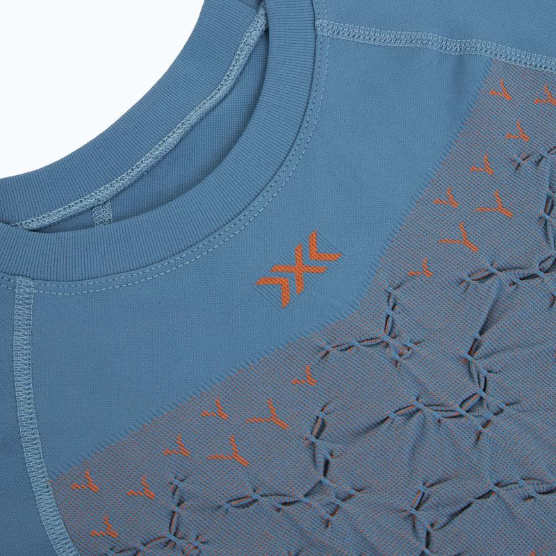 Men's running T-shirt X-Bionic Twyce Run blue/white 3