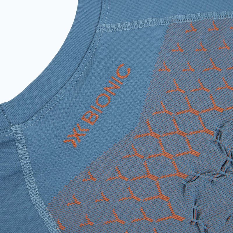 Men's running T-shirt X-Bionic Twyce Run blue/white 4