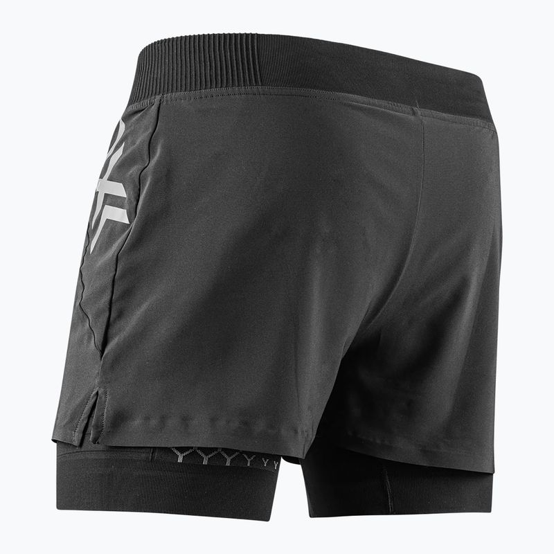 Men's X-Bionic Twyce Race 2in1 running shorts black/charcoal 3
