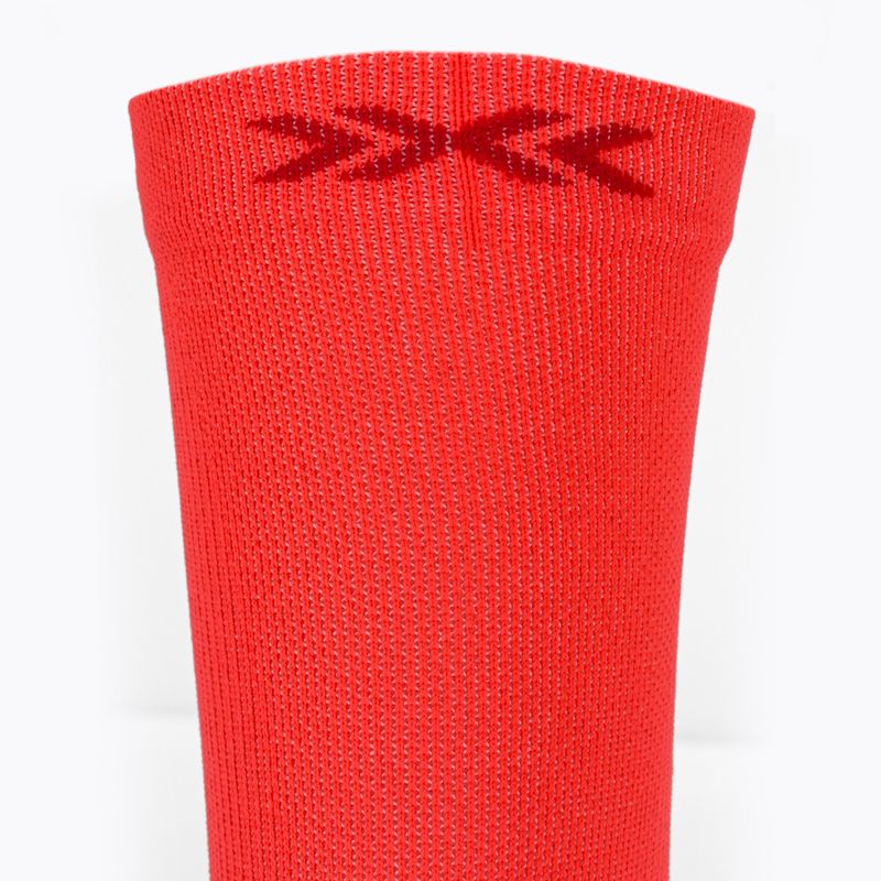 Men's socks X-Socks Trailrun Perform Crew fluo red/namib red 3