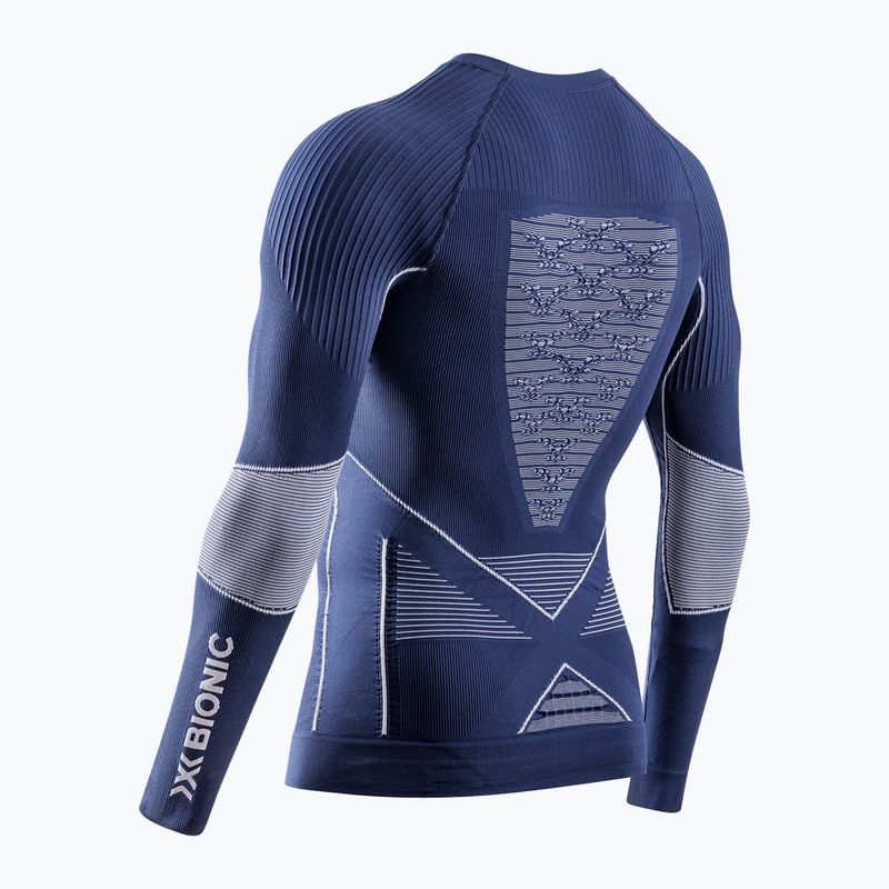 Men's thermal base layer top X-Bionic Energy Accumulator 4.0 marine/optical white 2