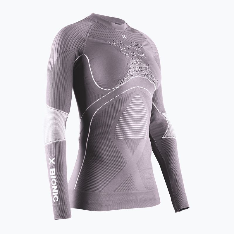 Women's thermal base layer top X-Bionic Energy Accumulator 4.0 dusty lavender/arctic white