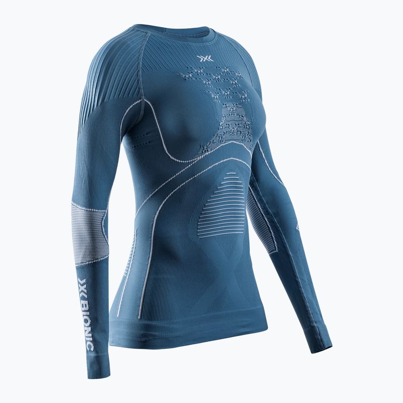 Women's thermo-active longsleeve X-Bionic Energy Accumulator 4.0 mineral blue/arctic white