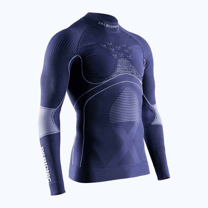 Men's X-Bionic Energy Accumulator 4.0 Turtle Neck thermal longsleeve marine/optical white