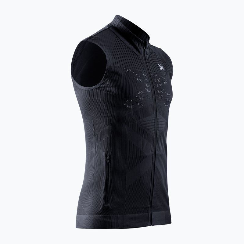 Men's X-Bionic Energy Sleeveless Accumulator Light Full Zip black/light grey