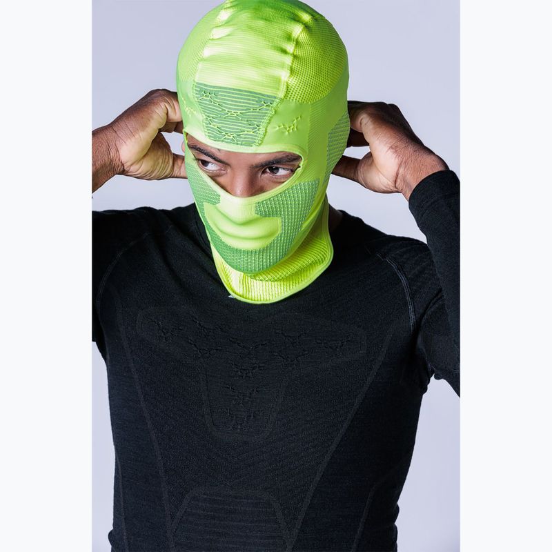 X-Bionic Stormcap hi vis balaclava yellow/grey 3