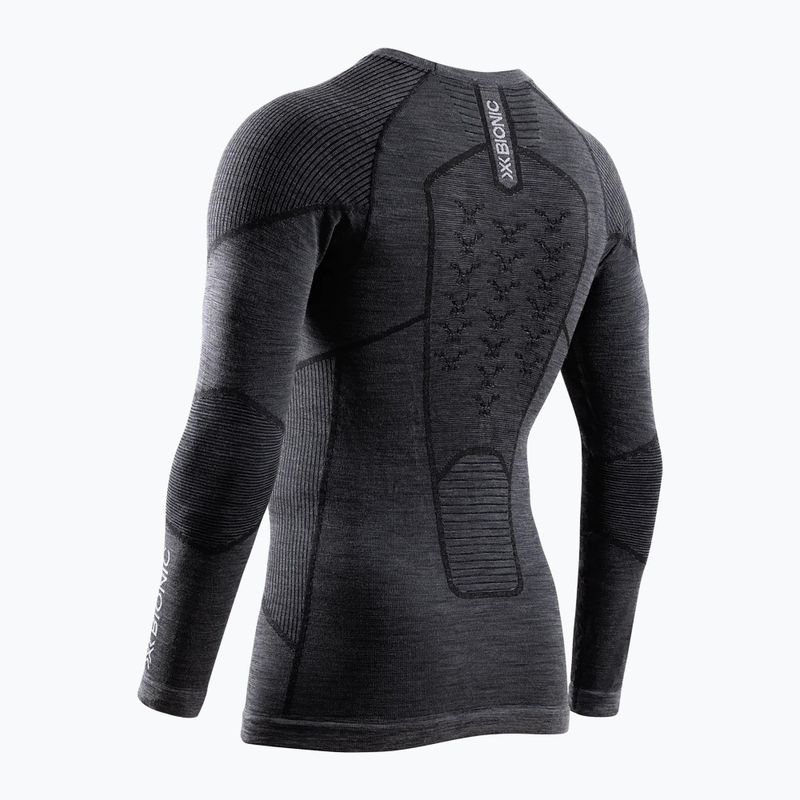 Men's thermal active sweatshirt X-Bionic Symbio Merino Shirt rhino grey 2