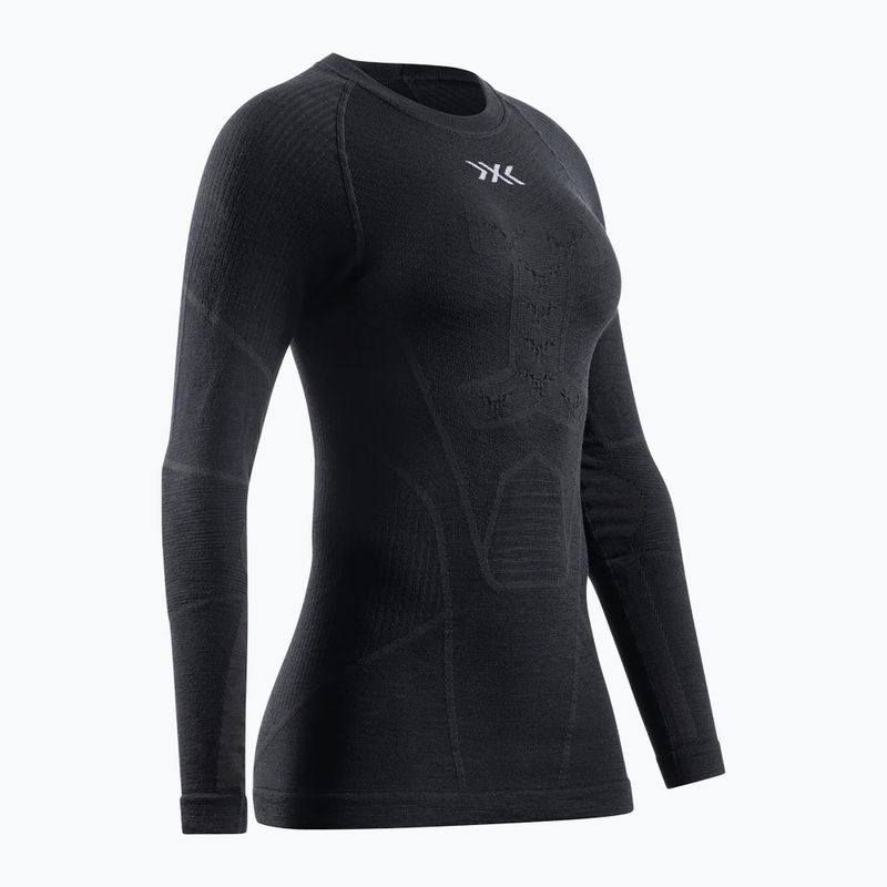 Women's thermal active sweatshirt X-Bionic Symbio Merino Shirt opal black