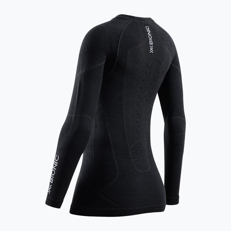 Women's thermal active sweatshirt X-Bionic Symbio Merino Shirt opal black 2